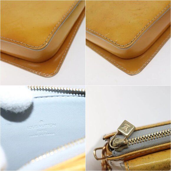 LOUIS VUITTON Monogram Vernis Motto Accessory Pouch Gris M91030 LV Auth 118033 - Picture 15 of 16